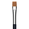 Yasutomo Fusion Synthetic Brush - Flat, Short Handle, Size 1/4"