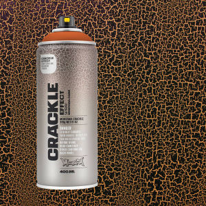 Montana Crackle Effect Spray - Copper Brown, 11 oz (Spray can with swatch)