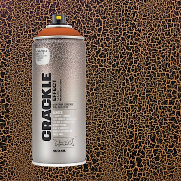 Open in modal - Montana Crackle Effect Spray - Copper Brown, 11 oz (Spray can with swatch)