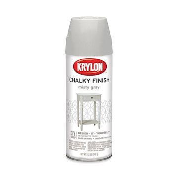 Open in modal - Krylon Chalky Finish Spray Paint - Misty Gray