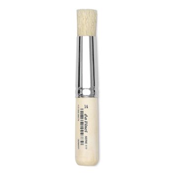 Open in modal - Da Vinci Artist Bristle Brush - Stencil Brush, Extra Short Handle, Size 14