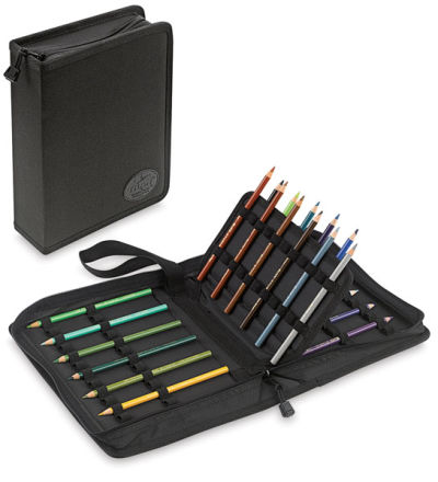 Tran Deluxe Pencil Cases - 2 96 pc cases shown, one closed, one open with pencils (not included)