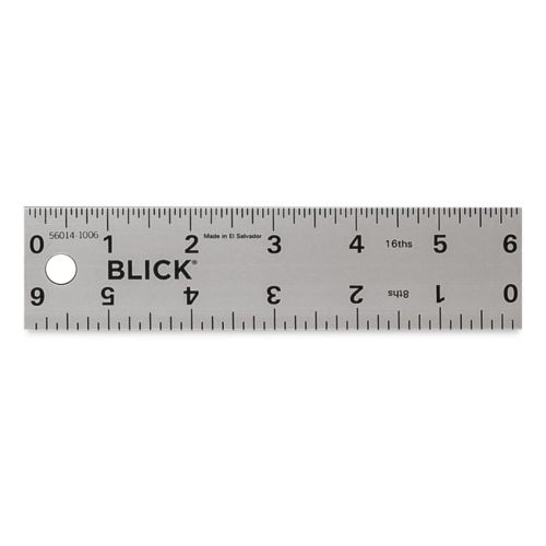 Blick Aluminum Non-Slip Ruler - 6