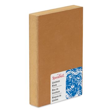 Open in modal - Speedball Mounted Linoleum Block - 4" x 6", at an angle