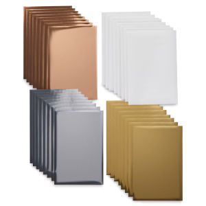 Cricut Foil Transfer Sheets - Metallic Sampler, 4" x 6", Package of 24 (Sampler contents)