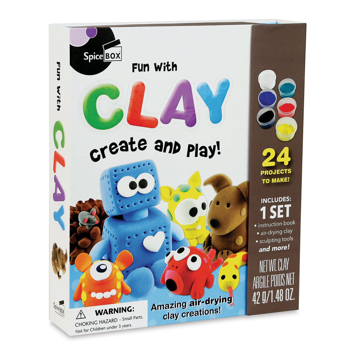 Air Dry Clay Kit 42 Corlors Modeling Clay for Kids Safe & Non