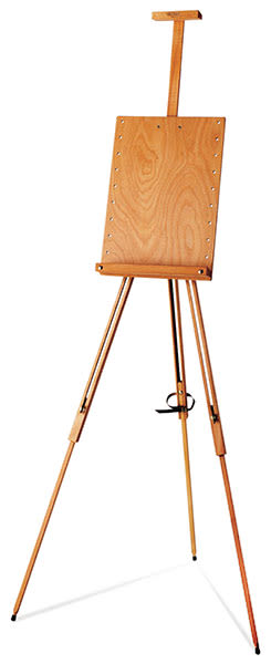 Mabef Field Easel M-26 - Angled view of standing easel
