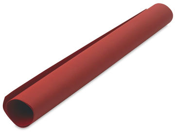 Specialty Book Covering - Angled roll of Red Faux leather