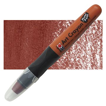 Open in modal - Marabu Art Crayon - Terracotta 008 crayon and swatch