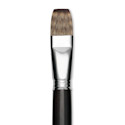 Escoda Vintage Synthetic Brush - Bright, Long  Handle, Size 22