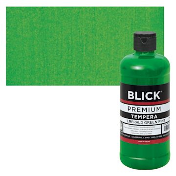 Open in modal - Blick Premium Grade Tempera - Emerald Green, Pint and swatch