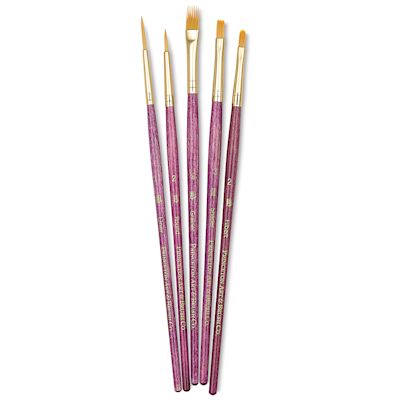 Princeton Real Value Brush Set - 9184, Golden Taklon, Short Handle, Set ...