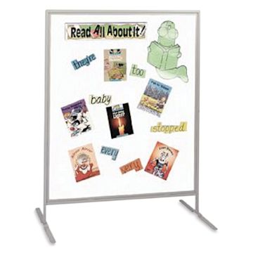 Open in modal - Multiplex Child Size Panel - White Fabric, Hook & Loop Fabric, Gray Frame