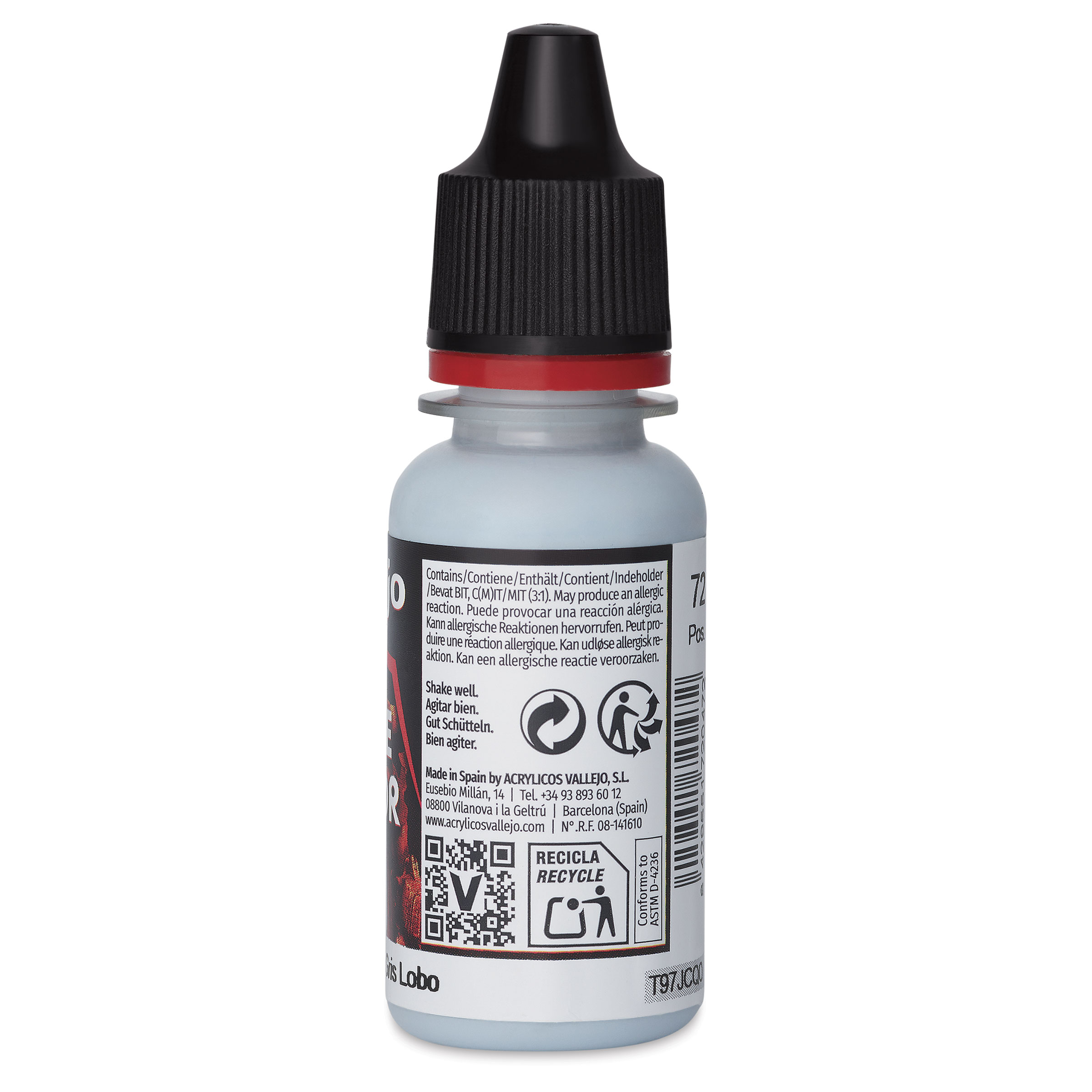 Peinture Acrylique Vallejo Game Color – N°047 Wolf Grey – 17 Ml – NEUVE – Fabriquée En Espagne