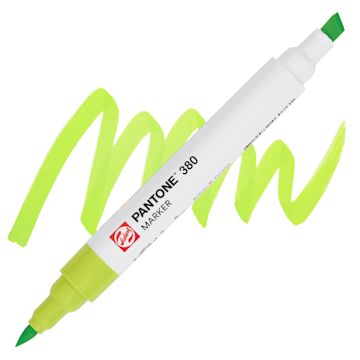 Open in modal - Pantone Dual Tip Marker - 380, swatch and marker