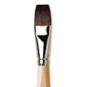 Da Vinci Petit Gris Pur Blue Squirrel Brush - Flat Wash, Short Handle, Size 20