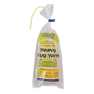 Trait-Tex Heavy Polyester Rug Yarn - 1.37 oz, 3-Ply, 60 yd, Yellow