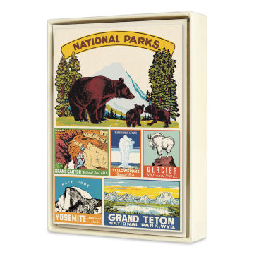 Cavallini National Parks Boxed Note Cards (Front of packaging)