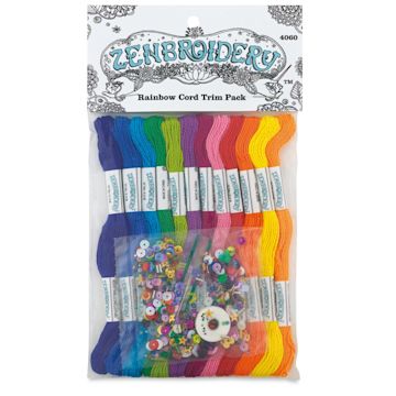 Open in modal - Design Works Zenbroidery Floss Trim Pack - Rainbow, Pkg of 12