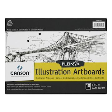 Open in modal - Canson Plein Air Illustration Art Board Pad - 12" x 9", 10 Sheets