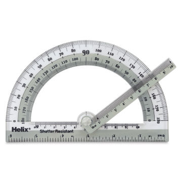 Helix Swing Arm Protractor - Top view with swing arm set at 25 degrees
