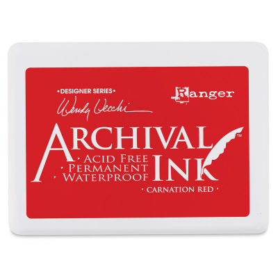 Ranger Archival Ink Pad - Jumbo, Carnation Red