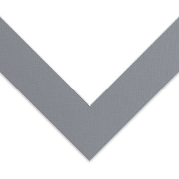 Open in modal - Blick Pre-Cut Mat - Bar Harbor Gray, 12" x 12" (7-3/4" x 7-3/4" Opening)