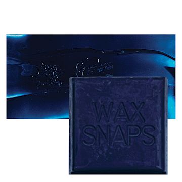 Open in modal - Enkaustikos Wax Snaps Encaustic Paint - Phthalo Blue Green Shade, 40 ml snaps and swatch