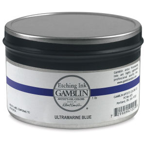 Gamblin Etching Ink - Ultramarine Blue, 1 lb