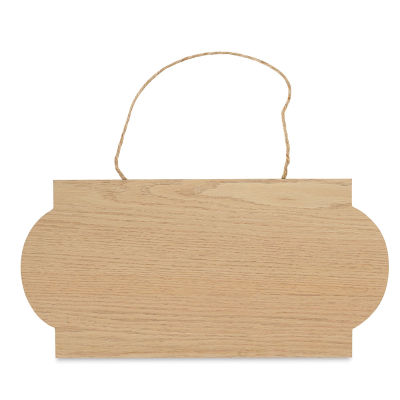 Hampton Art Hanging Plank - Rustic Federal shape front view
