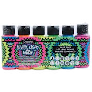 DecoArt Black Light Neon Acrylic Paint Set