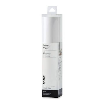 Open in modal - Cricut Removable Smart Vinyl - White, 13" x 12 ft, Roll (In packaging)