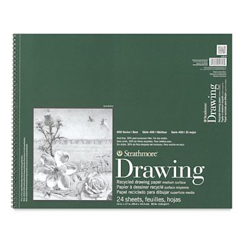 Open in modal - Strathmore 400 Series Recycled Drawing Pad - 17" x 14", Front Cover