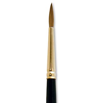 Open in modal - Silver Brush Renaissance Red Sable Brush - Round, Long Handle, Size 10 close up