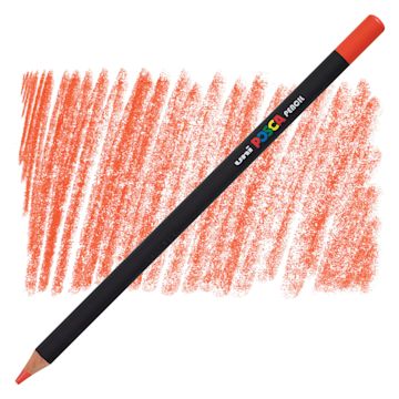 Open in modal - Posca Colored Pencil - Orange pencil and swatch