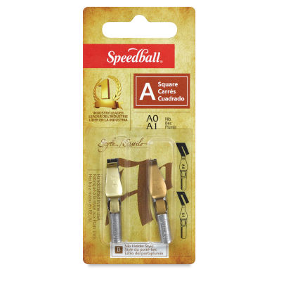 Speedball Lettering Nibs Sets - Front of Blister package of A style Square Nibs