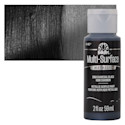FolkArt Multi-Surface Metallic Acrylic Paint - Charcoal Black, 59 ml