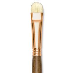 Princeton Best Natural Bristle Brush - Short Filbert, Long Handle, Size 8