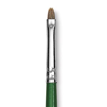 Open in modal - Blick Economy Ox/Pony Hair Brush - Bright, Long Handle, Size 0 close-up