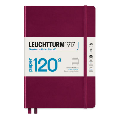 Leuchtturm1917 Edition 120G Notebook - Port Red, 5-3/4" x 8-1/4", Ruled