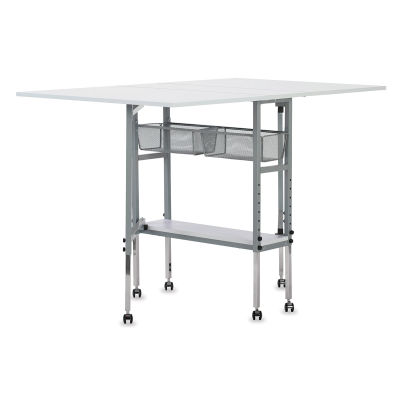 Studio Designs Hobby Table - Angled view with table panels raised