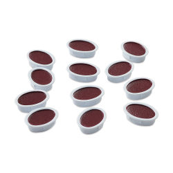 Prang Semi-Moist Watercolor Pans - Set of 12 Refill Pans, Magenta, Oval