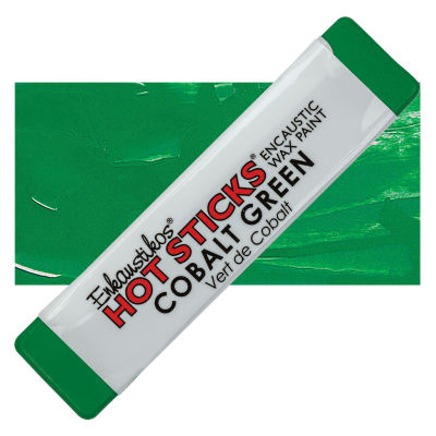 Enkaustikos Hot Sticks Encaustic Wax Paints - Cobalt Green, 13 ml stick