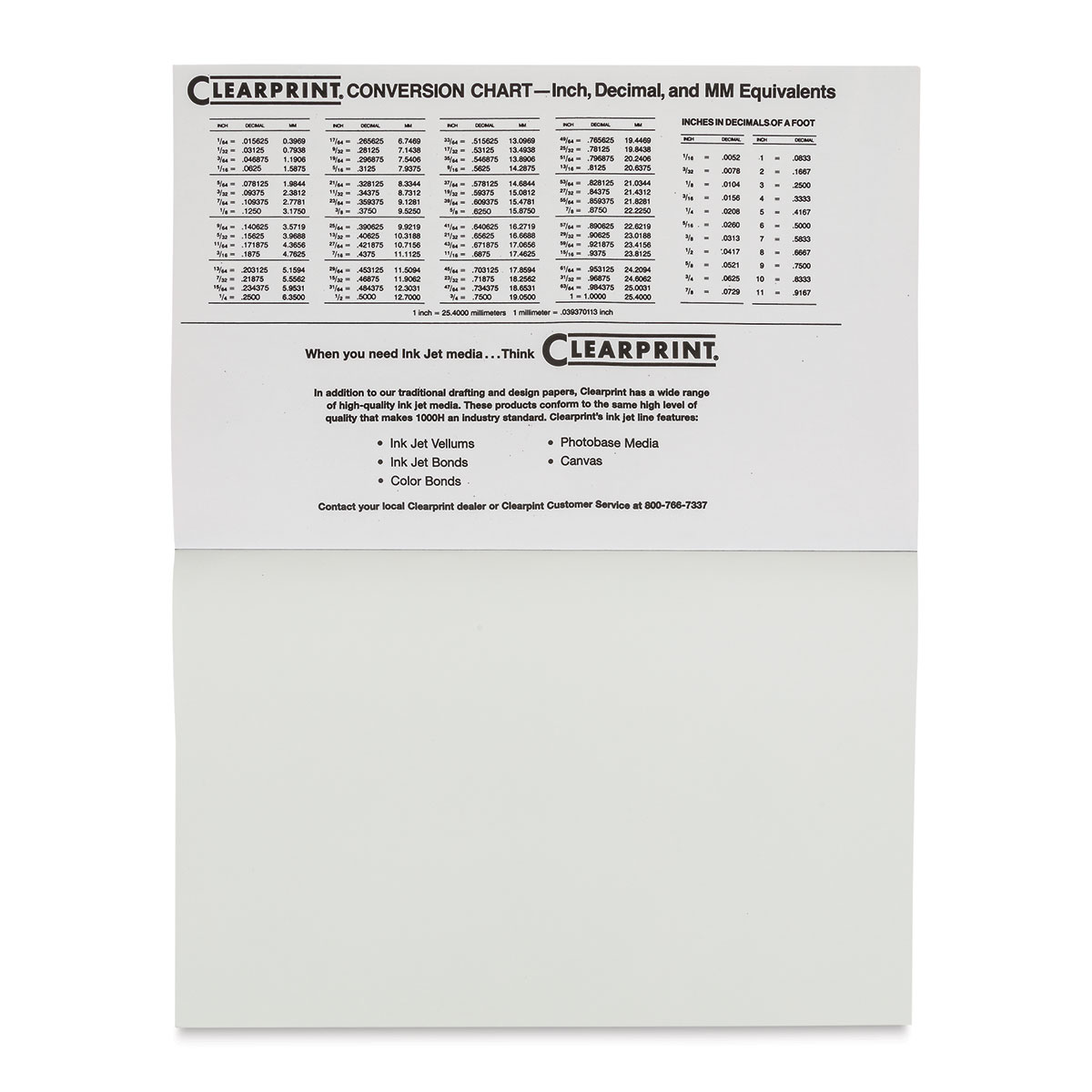 Clearprint 1000H 16 lb. 10 x10 Fade-Out Grid Vellum - GS Direct, Inc.