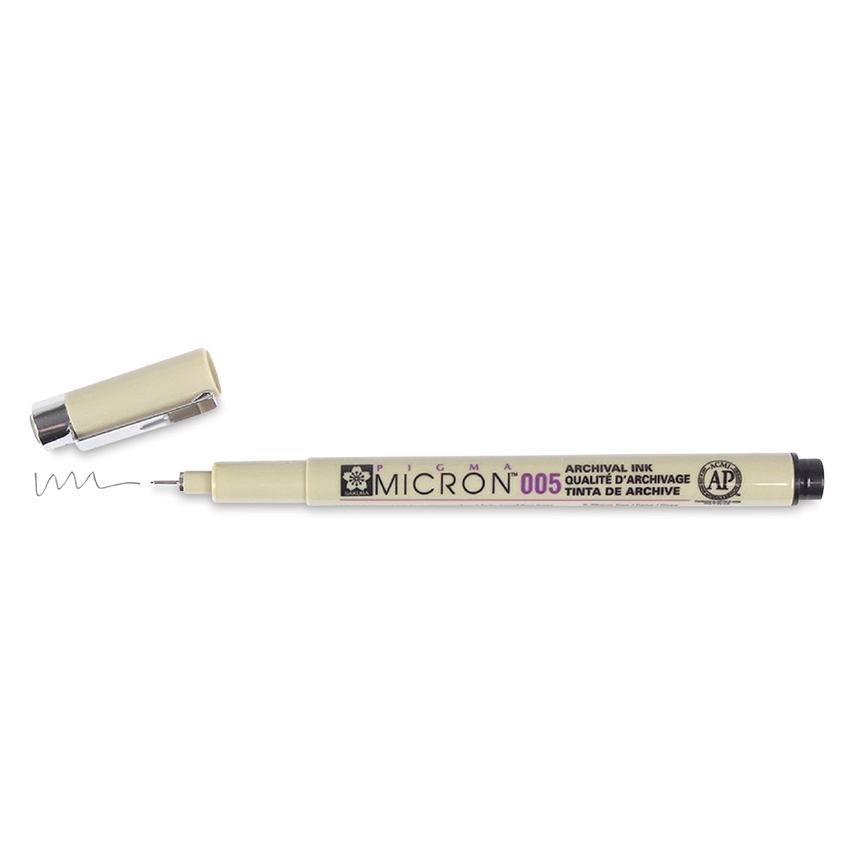 XSDK005-49 Sakura Pigma Micron 005 Marker Pen, 0.20mm Tip, Black, Pack of 3