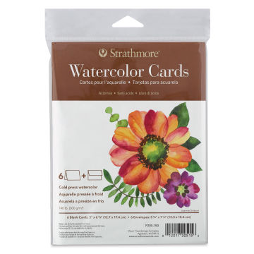 Strathmore 400 Series Watercolor Cards and Envelopes - Full Size, front of the packaging