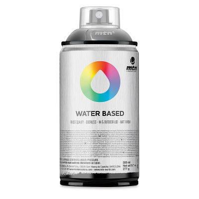 MTN Water Based Spray Paint - Semi-Transparent Black, 300 ml Can
