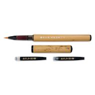 Aitoh Bamboo Barrel Fountain Brush Pen Set