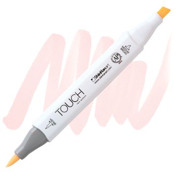 Open in modal - ShinHan Touch Twin Brush Marker - Pale Cherry Pink R135 marker and swatch