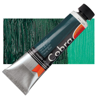 Royal Talens Cobra Water Mixable Oil Color - Phthalo Green, 40 ml tube